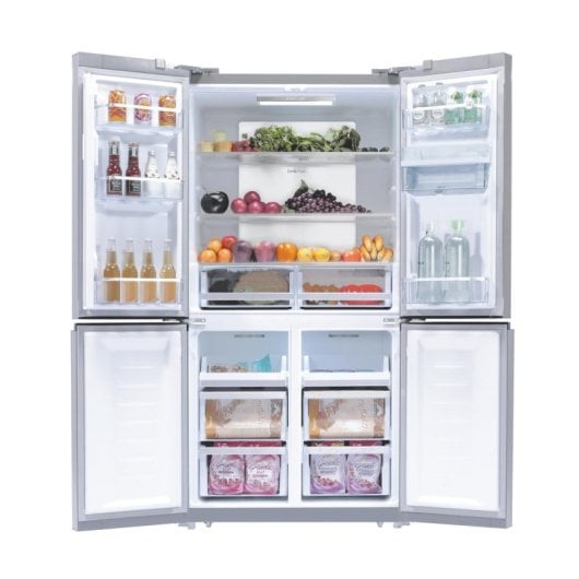 Frigorífico Cuatro Puertas Candy CQS5T918EWX1 Total No Frost 183 cm 563 L E Inox WiFi
