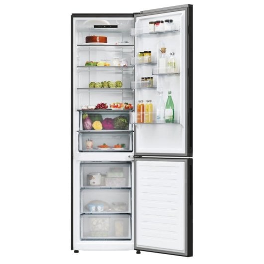 Frigorífico Combi Candy CNCQ2T620EB No Frost 205 cm 409 L E Negro WiFi