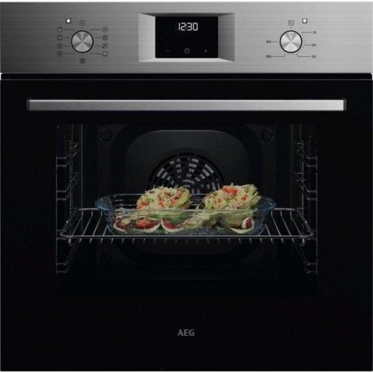 Horno Multifunción AEG OU5AB21CM 65L 60cm Hidrolítico A Guías Telescópicas Inox
