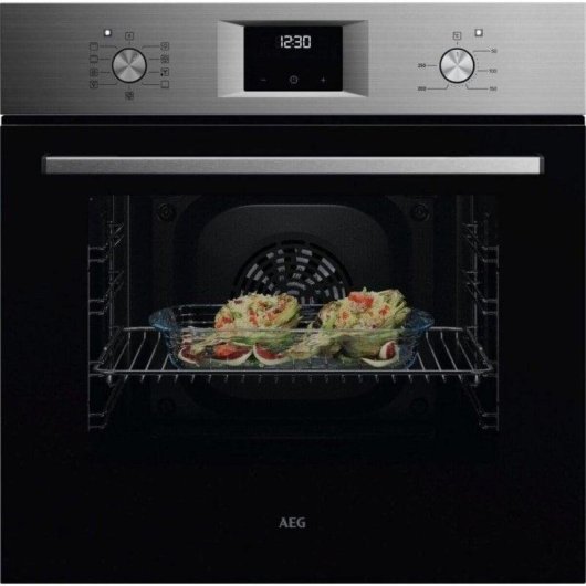 Horno Multifunción AEG OU5AB21CM 65L 60cm Hidrolítico A Guías Telescópicas Inox
