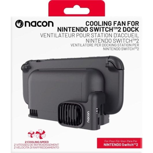 Ventilateur de refroidissement Nacon SWITCHNEWCOOLINGFAN Nintendo Switch 2 USB Noir
