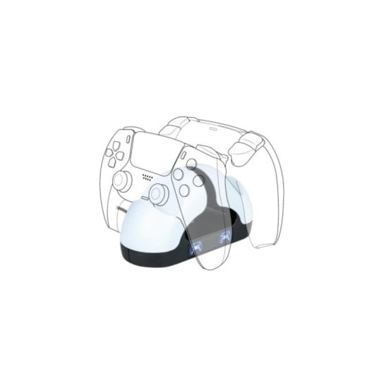 Soporte de recarga Bigben PS5DUALCHARGERV3 Dual PlayStation 5 USB 0,8 m negro/blanco