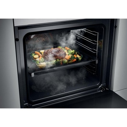 Horno elétrico Candy CA6 NP5B3EHTX 78 L Inox com vapor, conectividade Wi-Fi e autolimpeza