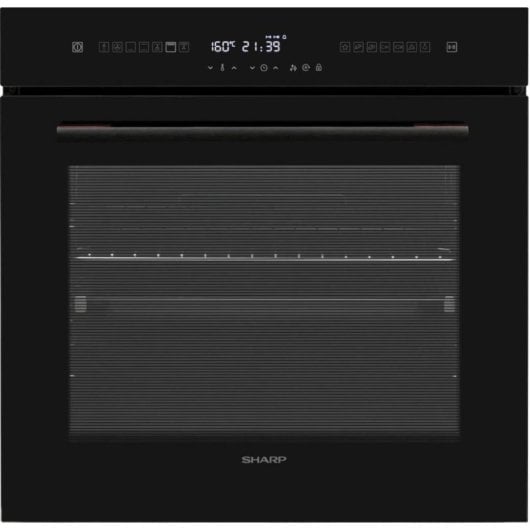 Horno eléctrico Sharp K-71L66BNH-EU 78 L Negro pirolítico con guías telescópicas y puerta fría