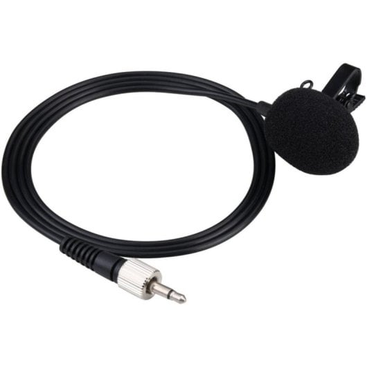 Micrófono NK NK-IG33008 lavalier inalámbrico plata y negro con adaptador de cámara