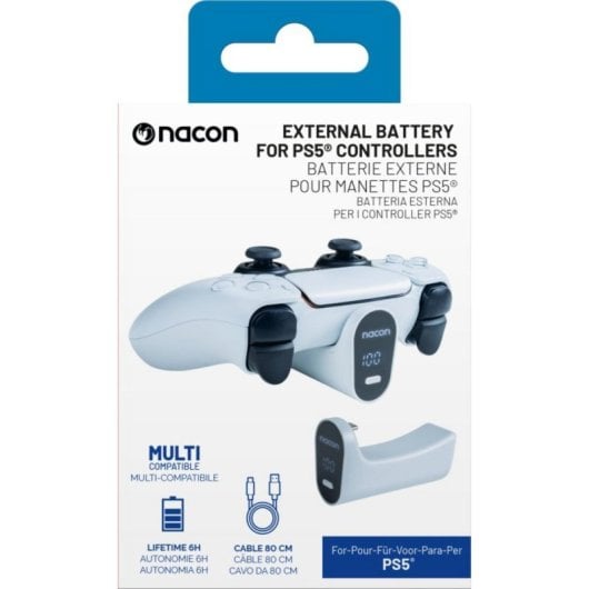 Batteria Nacon DualSense Edge PS5 2000 mAh Bianco Autonomia Extra 6h