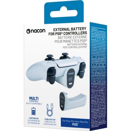 Batteria Nacon DualSense Edge PS5 2000 mAh Bianco Autonomia Extra 6h