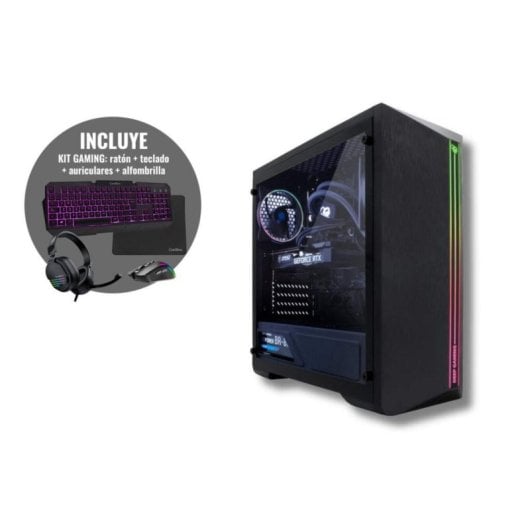 PC Sobremesa Deep Gaming A2007 Intel Core i7-12700F 32GB 1TB SSD RTX 3050 Windows 11 Pro RGB