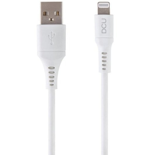 Câble Lightning DCU Advance Tecnologic 34101290 1 m USB A blanc homologué Apple