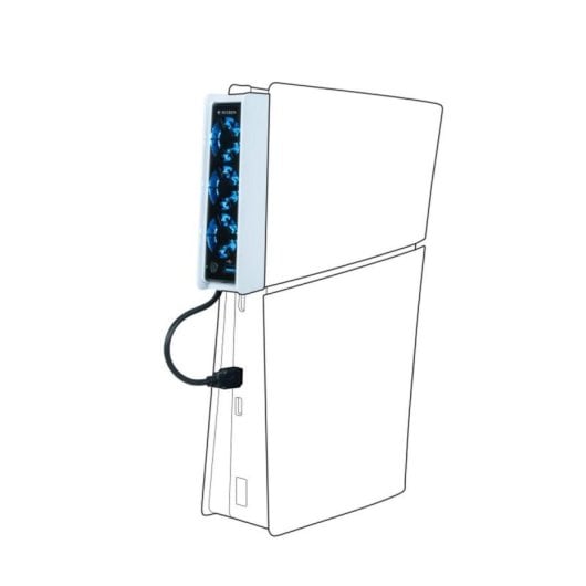 Ventilador de refrigeración Nacon PS5SCOOLINGFAN PlayStation 5 Slim Negro Blanco Iluminación Azul