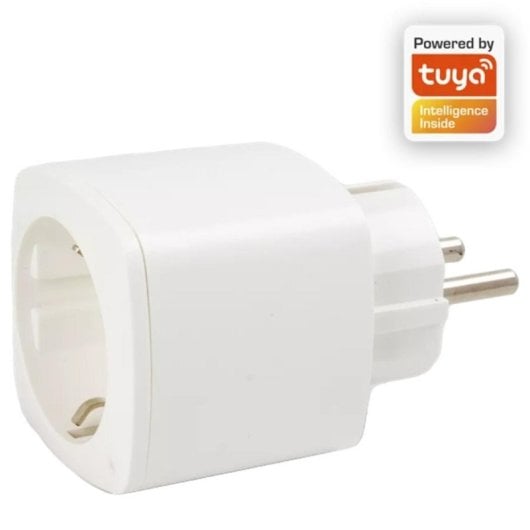 Enchufe inteligente Denver SHP-102 Wi-Fi Compatible Alexa Google Home Interior Blanco