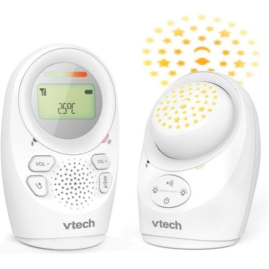 Vigila Bebés VTECH DM1212 Branco 460 m Luz Noturna Sensor Temperatura 5 Canções de Embalar