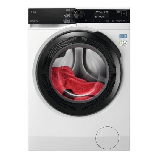 Lavadora carga frontal AEG LFSR7304L4B 11 kg 1351 rpm clase A ProSteam blanca