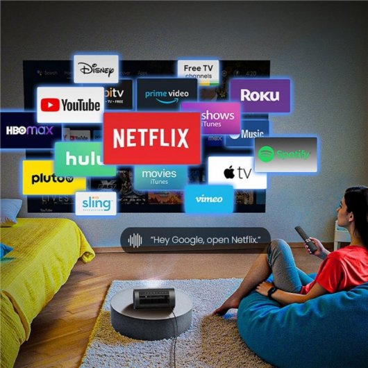 Projecteur JMGO PicoPlay+ FullHD 450 Lumens 150" LED DLP Smart TV Portable