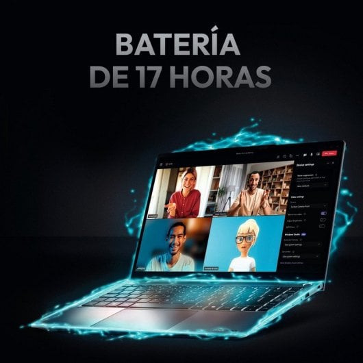 Portátil Medion MD62636 14" Snapdragon X Elite 32GB 1TB SSD WQXGA+ RGB Wi-Fi 6E Negro