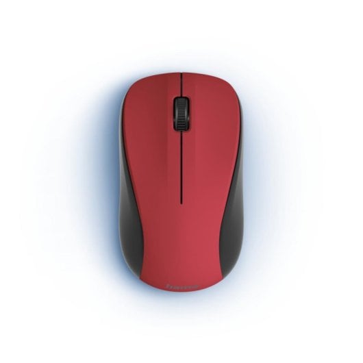 Ratón Hama MW-300 V2 Inalámbrico 1200 DPI Negro Rojo Clic Silencioso