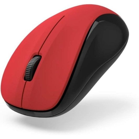 Ratón Hama MW-300 V2 Inalámbrico 1200 DPI Negro Rojo Clic Silencioso