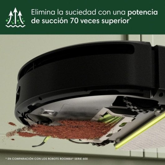 Robot Aspirador y Fregasuelos iRobot Roomba DustCompactor 205 Navegación LiDAR Control por Voz