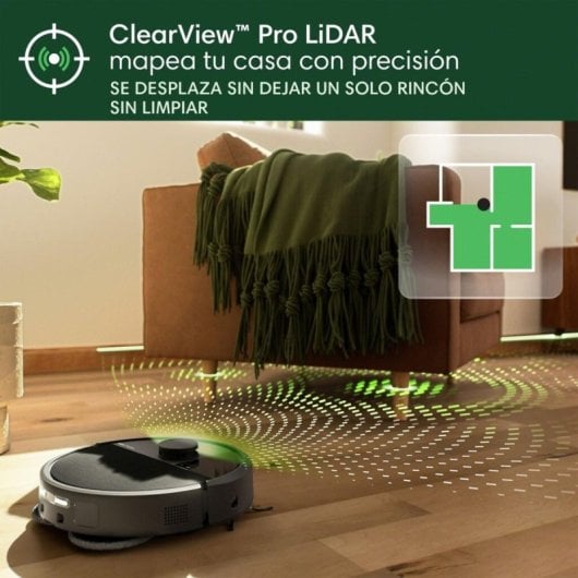 Robot Aspirador y Fregasuelos iRobot Roomba 505 Combo con Autovaciado Navegación LiDAR con IA