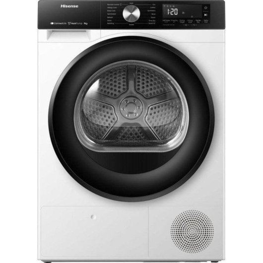 Secadora de condensación Hisense DH3S902BW3 9 kg Clase C Wi-Fi bomba de calor