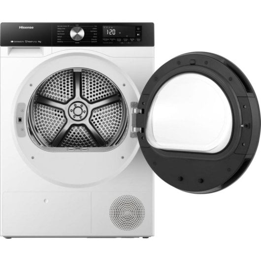 Secadora de condensación Hisense DH3S902BW3 9 kg Clase C Wi-Fi y programas especializados