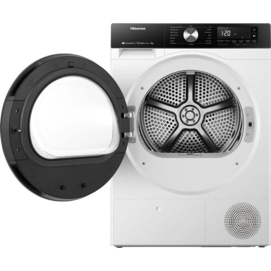 Secadora de condensación Hisense DH3S902BW3 9 kg Clase C Wi-Fi y programas especializados