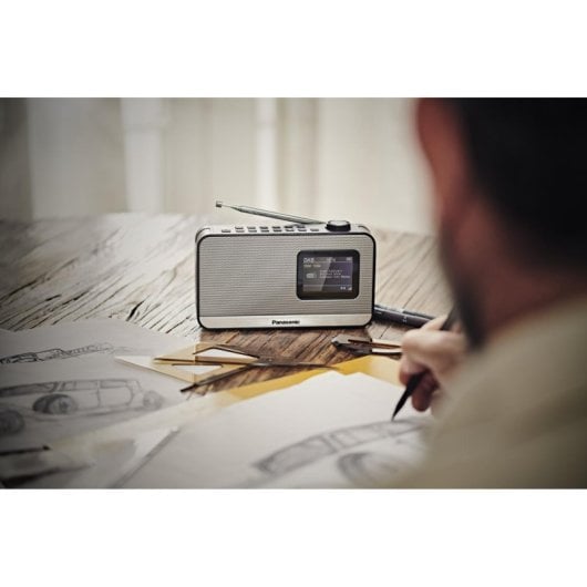 Radio Panasonic RF-D15 Portátil DAB+ FM Bluetooth LCD Control Giratorio Negro/Plata
