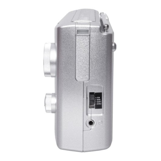 Radio portátil Noveen PR451 Plata FM MW SO AC/Batería Altavoz Giratorio Externo