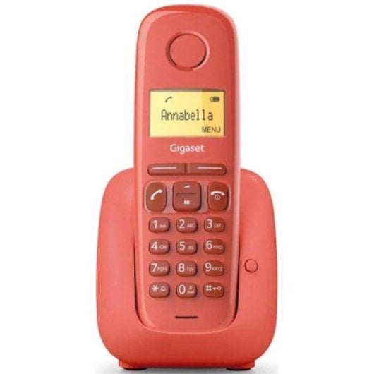 Teléfono Gigaset A180 Rojo inalámbrico DECT pantalla 1,5" 18 h autonomía