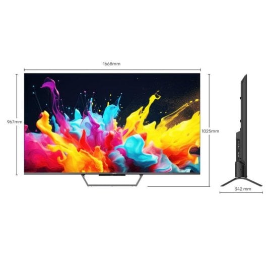 TV Metz QLED 75MQE7600Z 75" 4K Ultra HD Google TV Dolby Atmos HDR10