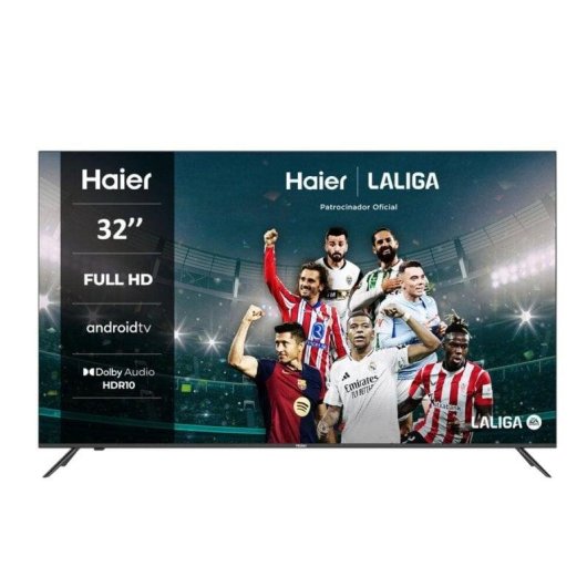 TV Haier LED H32K702FG 32" Full HD 60Hz Smart TV Android TV HDR10 Bluetooth