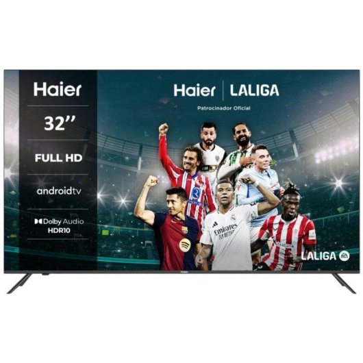 TV Haier LED H32K702FG 32" Full HD 60Hz Smart TV Android TV HDR10 Bluetooth
