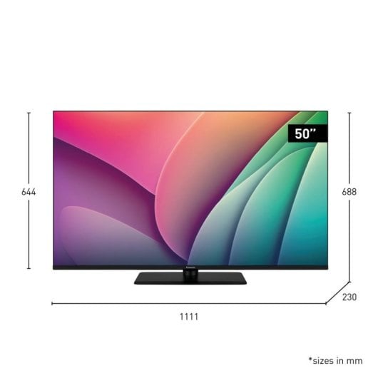 TV Panasonic QLED 50W80AEZ 50" 4K Smart TV Fire OS Dolby Vision Alexa AirPlay