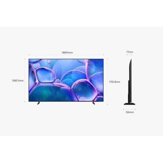 TV Samsung LED TU85U7025FK 85" 4K UltraHD 60Hz Smart TV Tizen HDR10+ PurColor