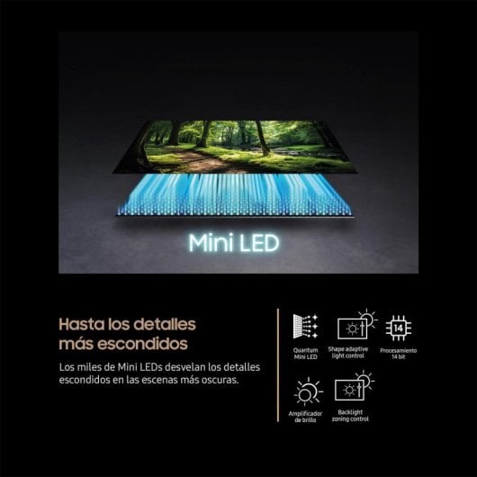 TV Samsung Neo QLED QN74F 85" 4K Smart TV Ecrã Mini LED IA WiFi Alexa Bixby AirSlim