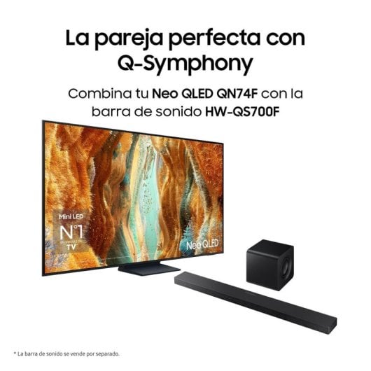 TV Samsung Neo QLED QN74F 85" 4K Smart TV Ecrã Mini LED IA WiFi Alexa Bixby AirSlim
