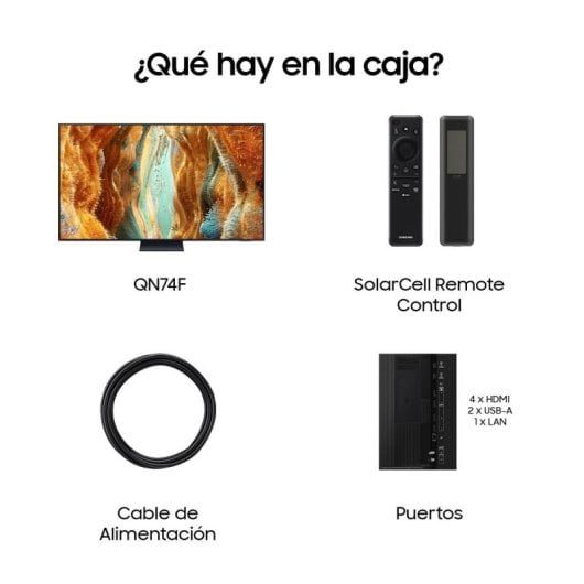 TV Samsung Neo QLED QN74F 85" 4K Smart TV Ecrã Mini LED IA WiFi Alexa Bixby AirSlim