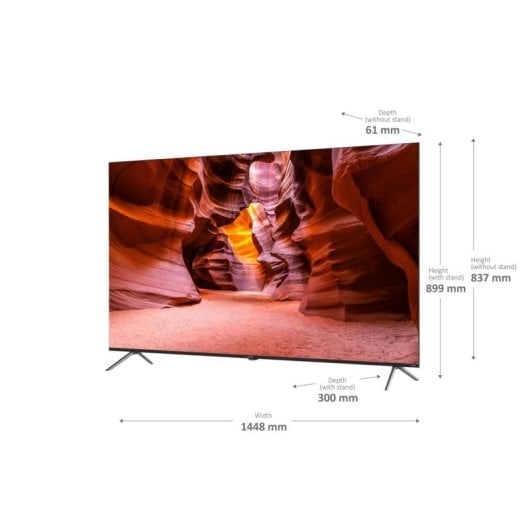 TV Haier QLED H65K705UG 65" 4K Smart TV Android 11 Direct LED HDR10 Bluetooth 5.1