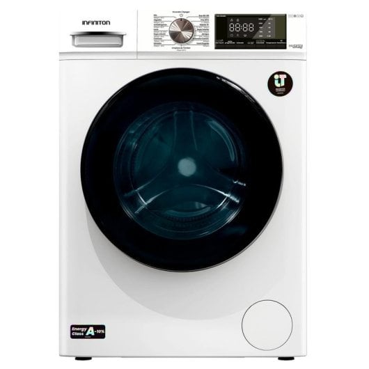 Máquina de Lavar Roupa Infiniton WM-814 Carga Frontal 8 kg 1400 rpm A Vapor Branca