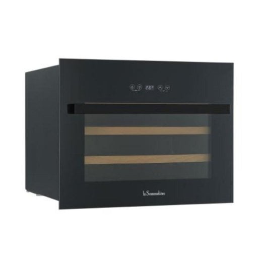 Vinoteca Integrable Negro 28 Botellas Control Electrónico LED Anti-UV Display
