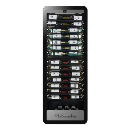 Cave à vin La Sommelière APOGEE185DZPRO 184 bouteilles double zone LED Wi-Fi Noir
