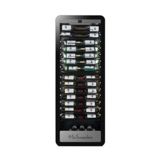 Cave à vin La Sommelière APOGEE185DZPRO 184 bouteilles double zone LED Wi-Fi Noir