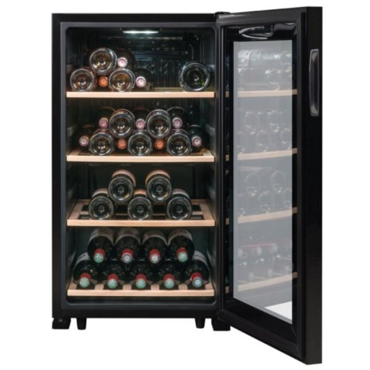 Cave à vin La Sommelière LS52BLACK 52 bouteilles 1 zone Freestanding Noir LED