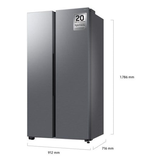 Frigorífico Americano Samsung RS70F65QETEF No Frost 178cm 659L E Inox WiFi IA