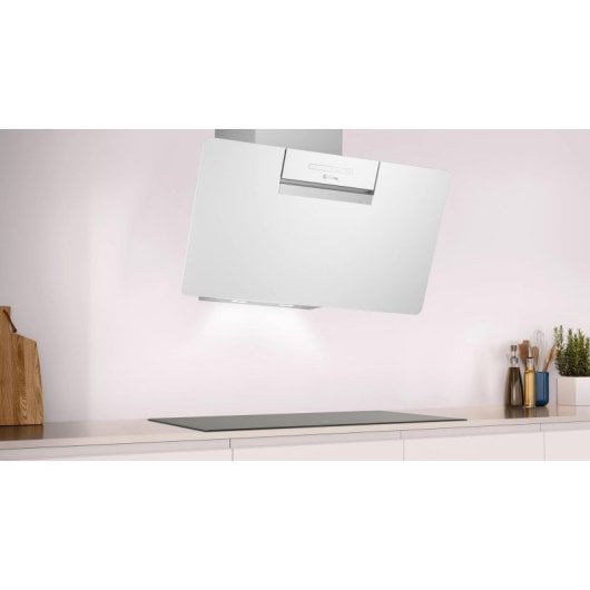 Campagne extractrice Balay 3BC587GBH Extraction mixte 79 cm verre blanc extra silencieux