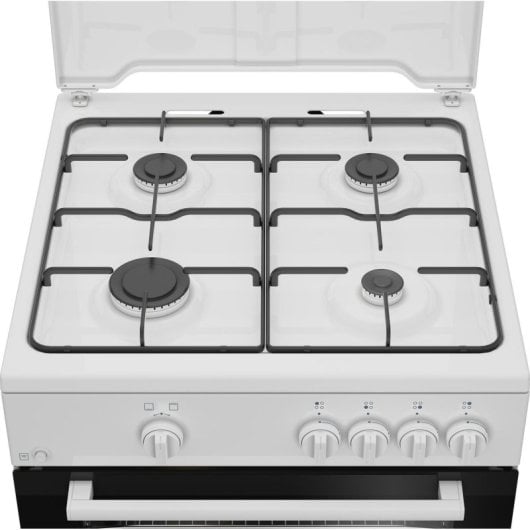Cocina independiente Beko FBG62000WL 4 zonas gas horno eléctrico 64L blanca