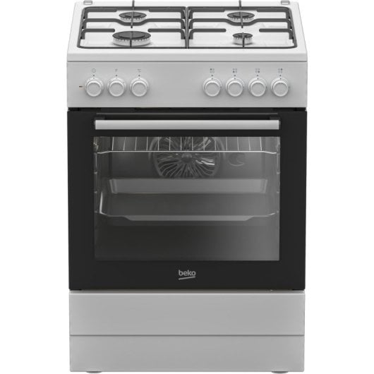 Cocina Beko FBE62120WD Mixta 4 fuegos gas, horno eléctrico 66L A Blanca