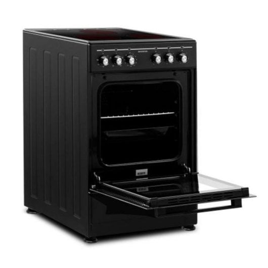 Cocina vitrocerámica Negra 3 zonas horno eléctrico potencia 5915 W 43 L