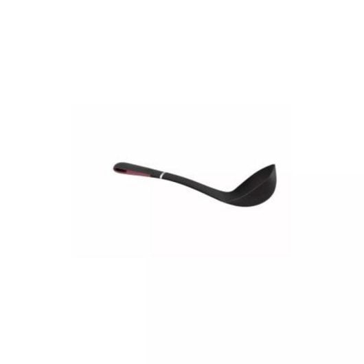 Espátula de cocina nylon negra mango ergonómico apta lavavajillas resistente calor