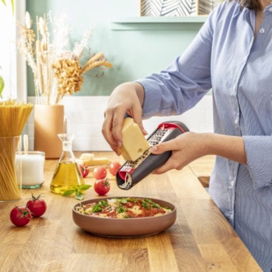 Ralador Tefal K20727 Inox Reversível Caixa Preto/Vermelho Livre de BPA Amianto